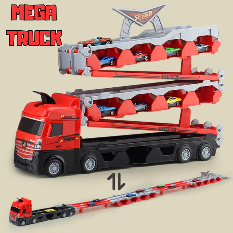 Caminhão Mega Truck - Cegonha e Pista de Corrida