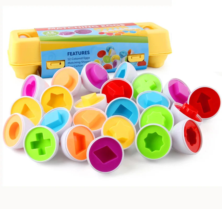 Brinquedo Caixa de Ovos Montessori