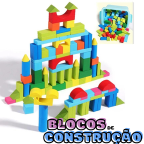 Blocos de Contrução de Madeira Montessori